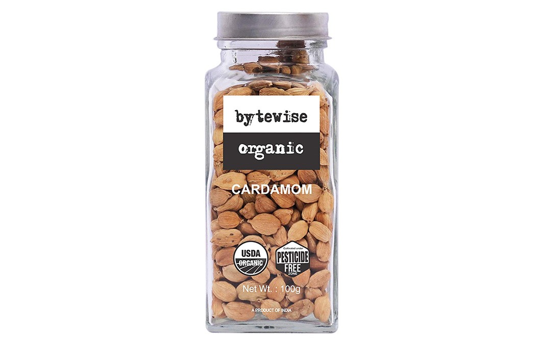 Bytewise Organic Cardamom   Jar  100 grams
